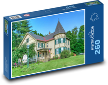 Viktoriánský dům - příroda, stromy Puzzle 260 dílků - 41 x 28,7 cm
