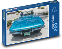 Corvette 1967 - starožitný automobil, auto Puzzle 260 dílků - 41 x 28,7 cm
