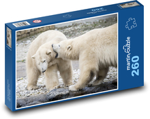 Lední medvědi - hra, zvířata Puzzle 260 dílků - 41 x 28,7 cm
