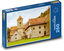 Czerwony Klasztor - Słowacja, pomnik Puzzle 260 elementów - 41x28,7 cm