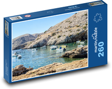 Lodě - pláž, moře Puzzle 260 dílků - 41 x 28,7 cm