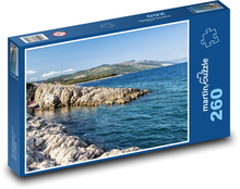 Chorvatsko - moře, pláž Puzzle 260 dílků - 41 x 28,7 cm