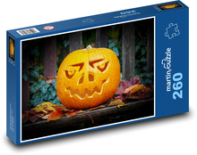 Halloween pumpkin - decoration, autumn Puzzle 260 pieces - 41 x 28.7 cm 