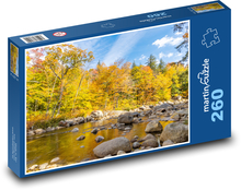 Piękna przyroda - jesień, rzeka Puzzle 260 elementów - 41x28,7 cm