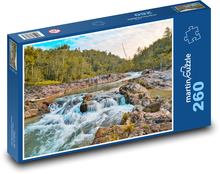 Waterfall - river, rapids Puzzle 260 pieces - 41 x 28.7 cm 