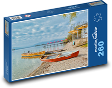 Jazero - breh rieky, pláž Puzzle 260 dielikov - 41 x 28,7 cm 