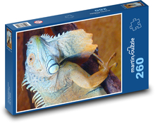 Leguan - Tier, Reptil Puzzle 260 Teile - 41 x28,7 cm
