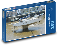 Plachetnice - loď, kýl Puzzle 260 dílků - 41 x 28,7 cm