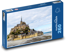 Mont Saint Michel - ostrov, Francie Puzzle 260 dílků - 41 x 28,7 cm