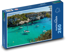 Pláž - Španielsko, jachty Puzzle 260 dielikov - 41 x 28,7 cm 