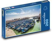 Maroko - lode, prístav Puzzle 260 dielikov - 41 x 28,7 cm 