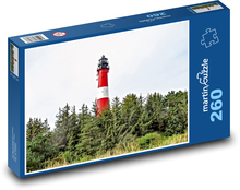 Ostrov Sylt - maják, příroda Puzzle 260 dílků - 41 x 28,7 cm