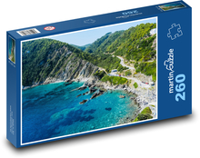 Grecja - Skopelos, wybrzeże Puzzle 260 elementów - 41x28,7 cm