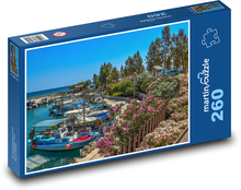 Rybářský přístav - loď, moře Puzzle 260 dílků - 41 x 28,7 cm