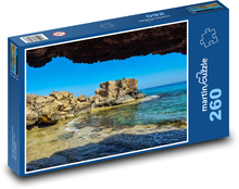 Skalnaté pobrežie - more, skaly Puzzle 260 dielikov - 41 x 28,7 cm 