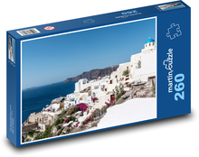 Santorini - Řecko, ostrov Puzzle 260 dílků - 41 x 28,7 cm