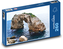 Skalní brána - Mallorca, moře Puzzle 260 dílků - 41 x 28,7 cm