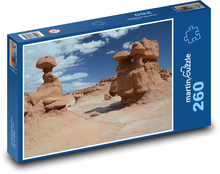 Údolí skřetů - Utah, USA Puzzle 260 dílků - 41 x 28,7 cm