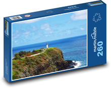 Morské pobrežie - maják, skala Puzzle 260 dielikov - 41 x 28,7 cm 