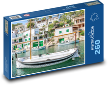 Malorca - loď, ostrov  Puzzle 260 dílků - 41 x 28,7 cm