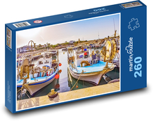 Rybářský přístav - moře, lodě  Puzzle 260 dílků - 41 x 28,7 cm