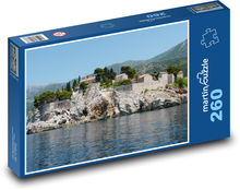 Budva - Černá hora, moře Puzzle 260 dílků - 41 x 28,7 cm