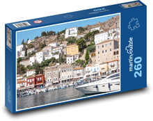 Řecko - ostrov, přístav Puzzle 260 dílků - 41 x 28,7 cm