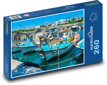 Fishing port - boats, scenery Puzzle 260 pieces - 41 x 28.7 cm 