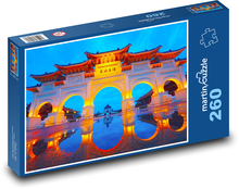Tajpej - Tajwan, nocne miasto Puzzle 260 elementów - 41x28,7 cm