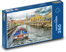 Copenhagen - Denmark Canal Puzzle 260 pieces - 41 x 28.7 cm 