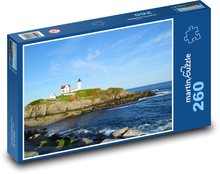 More - maják, pobrežie Puzzle 260 dielikov - 41 x 28,7 cm 