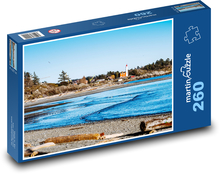 Ocean - latarnia morska, plaża Puzzle 260 elementów - 41x28,7 cm