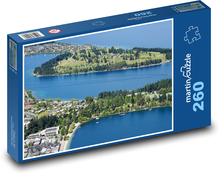 Jezero Queenstown - Nový Zéland, příroda Puzzle 260 dílků - 41 x 28,7 cm