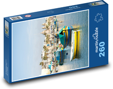 Marsaxlokk - maltský prístav Puzzle 260 dielikov - 41 x 28,7 cm 