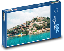 Antalya - moře, pláž Puzzle 260 dílků - 41 x 28,7 cm