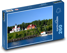 Lake - reef, lighthouse Puzzle 260 pieces - 41 x 28.7 cm 