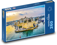 Malta - prístav, ostrov Puzzle 260 dielikov - 41 x 28,7 cm 