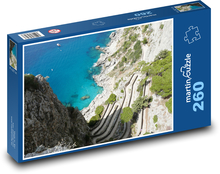 Capri - Taliansko, Stredozemné more Puzzle 260 dielikov - 41 x 28,7 cm 