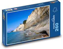 Grécko - ostrov Korfu, pobrežie Puzzle 260 dielikov - 41 x 28,7 cm 