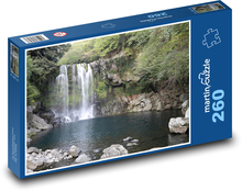 Wodospad - rzeka, las Puzzle 260 elementów - 41x28,7 cm