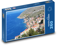 Prístav - pobrežie, mesto Puzzle 260 dielikov - 41 x 28,7 cm 