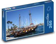 Cruise ship - sea, port Puzzle 260 pieces - 41 x 28.7 cm 