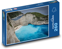 Plaża - wyspa, morze Puzzle 260 elementów - 41x28,7 cm