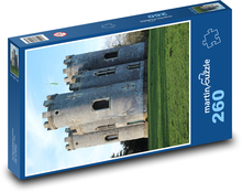 Středověký hrad - příroda, stavba Puzzle 260 dílků - 41 x 28,7 cm