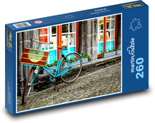 Bicykel - Belgicko, ulice Puzzle 260 dielikov - 41 x 28,7 cm 