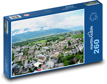 Lichtenštejnsko - město, Evropa Puzzle 260 - 41x28,7 cm