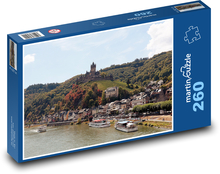Castle - boats, vineyards Puzzle 260 pieces - 41 x 28.7 cm