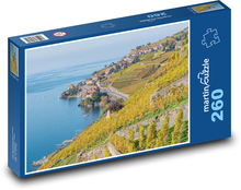 Genfersee - Schweiz, Stadt Puzzle 260 Teile - 41 x28,7 cm