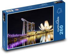 Singapur - Asie, luxus Puzzle 260 dílků - 41 x 28,7 cm