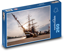 Żaglówka - Hamburg, łódź Puzzle 260 elementów - 41x28,7 cm